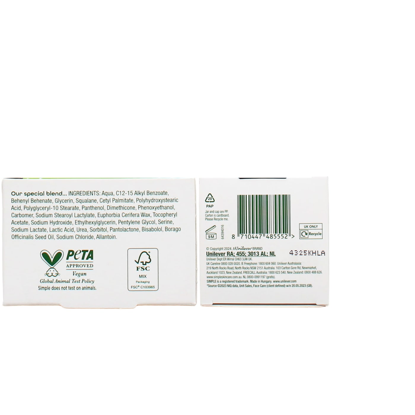 Simple 50ml Night Cream Vital Vitamin