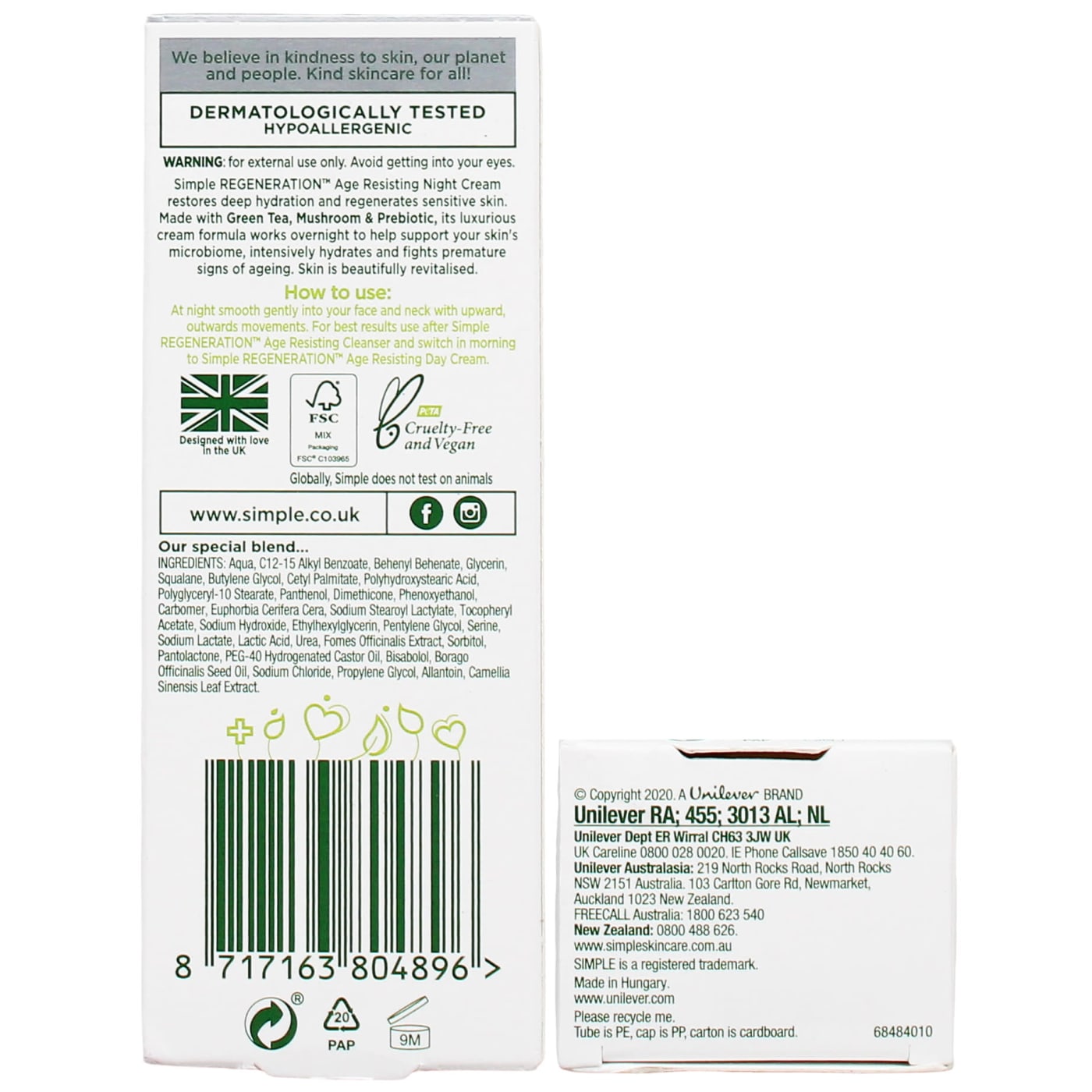 Simple 50ml Age Resist Night Cream