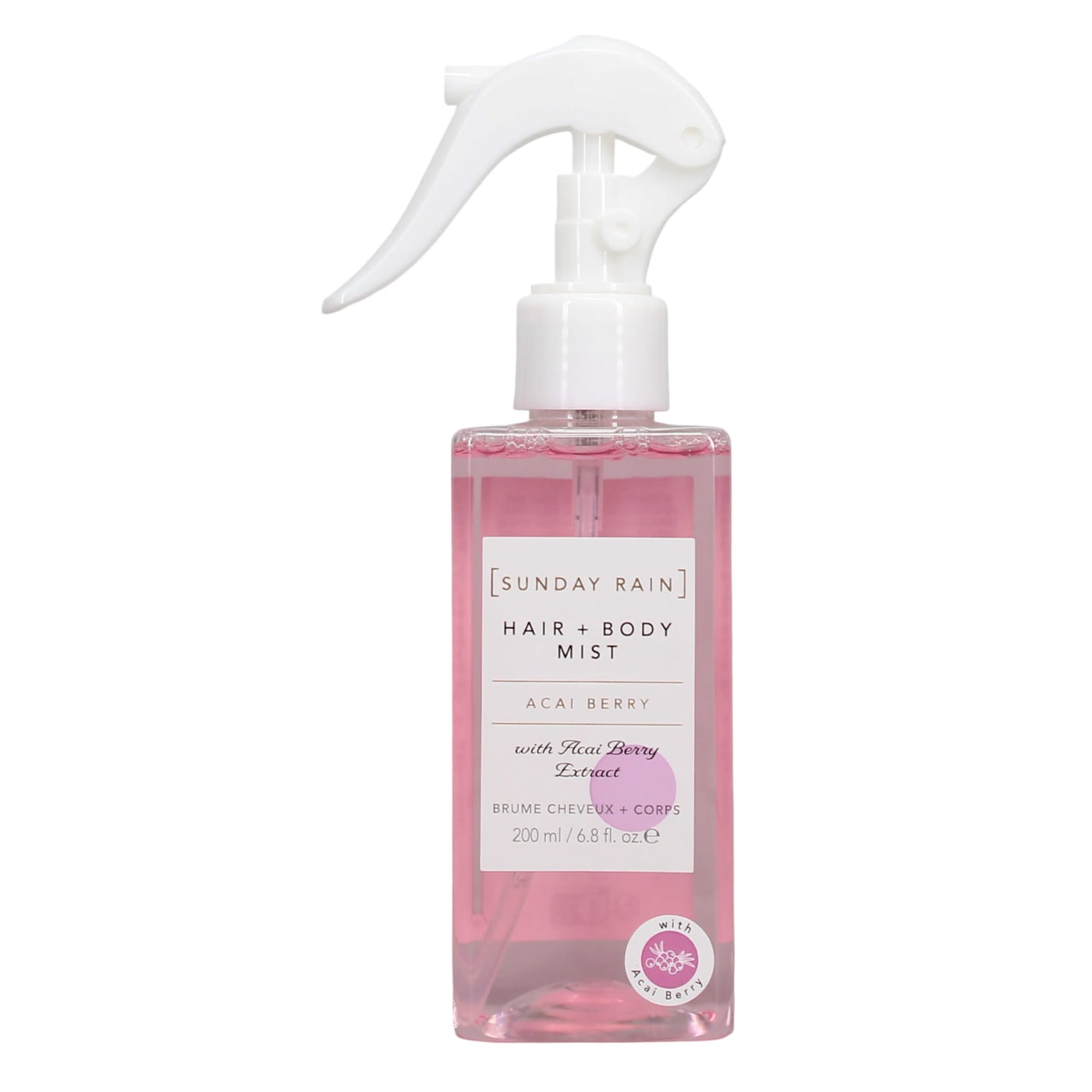 Sunday Rain 200ml Hair & Body Mist Acai Berry