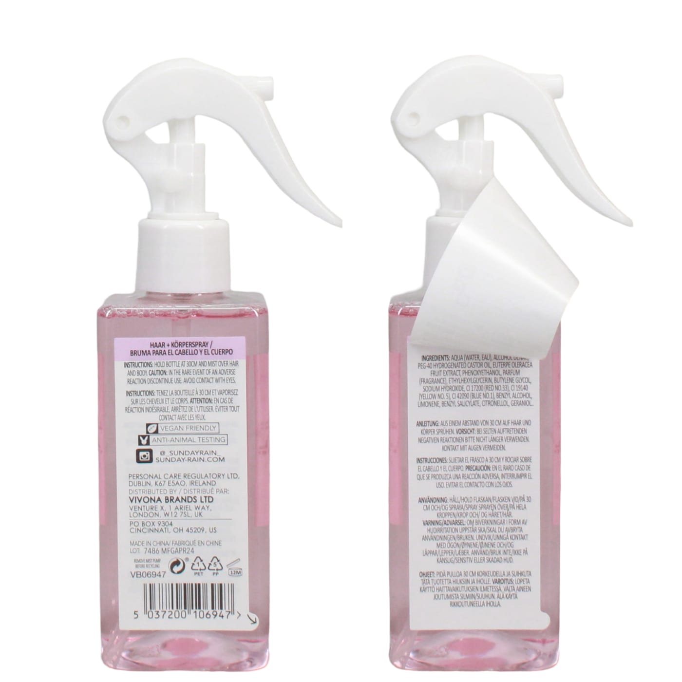 SUNDAY RAIN 200ML B/MIST ACAI