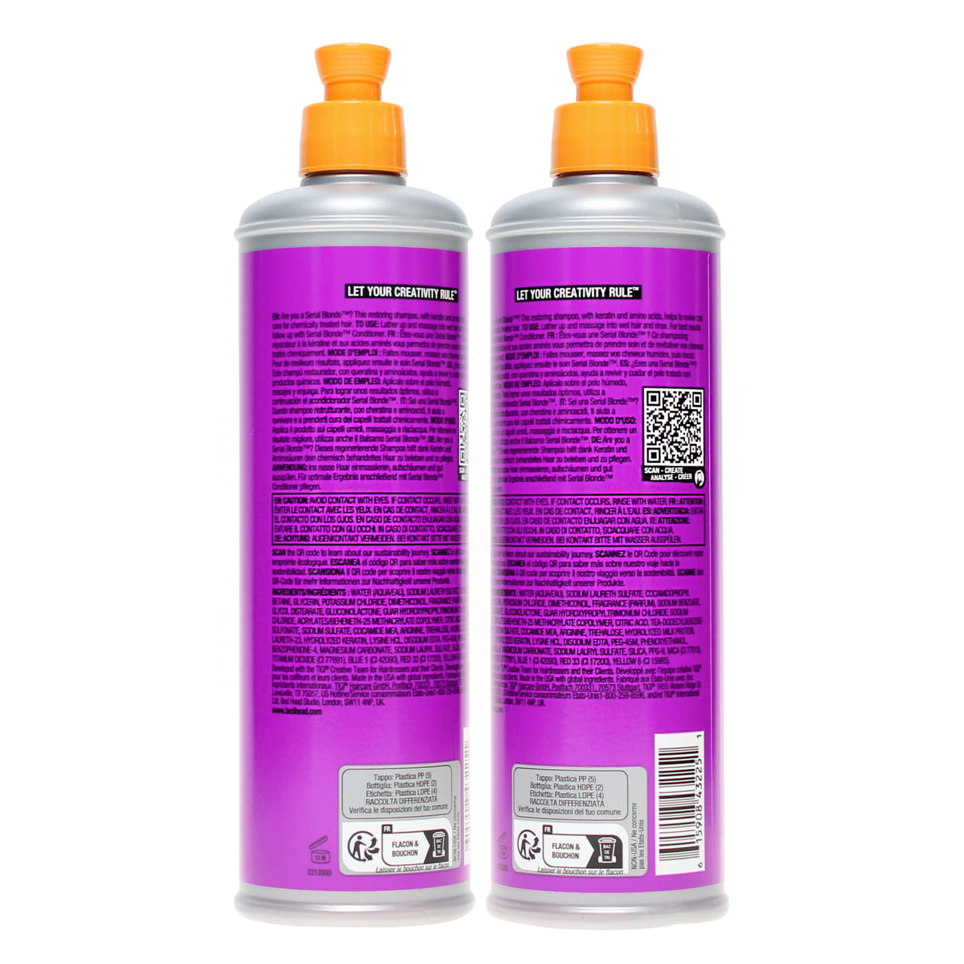 TIGI BED HEAD 400ML S/POO SERIAL BLONDE