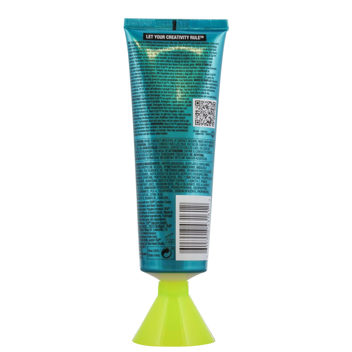 TIGI BED HEAD 125ML CREAM BACK IT UP