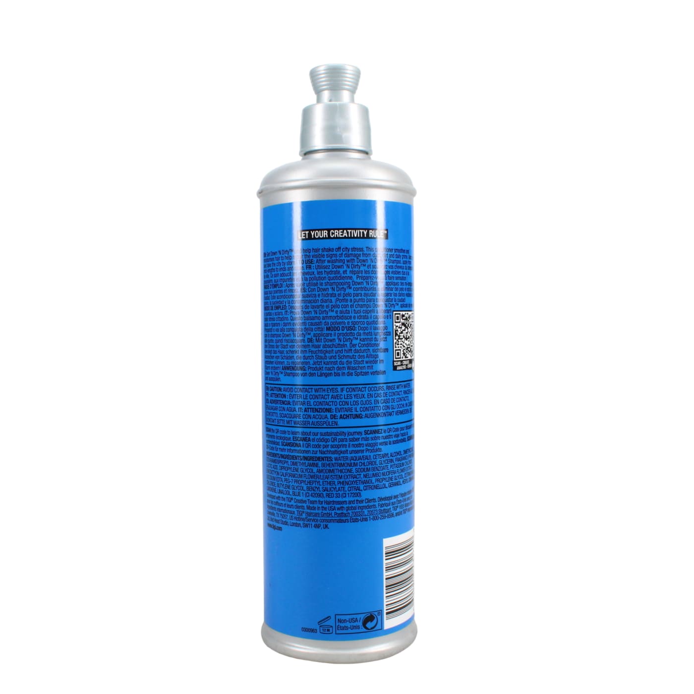TIGI BED HEAD 400ML COND DOWN N DIRTY