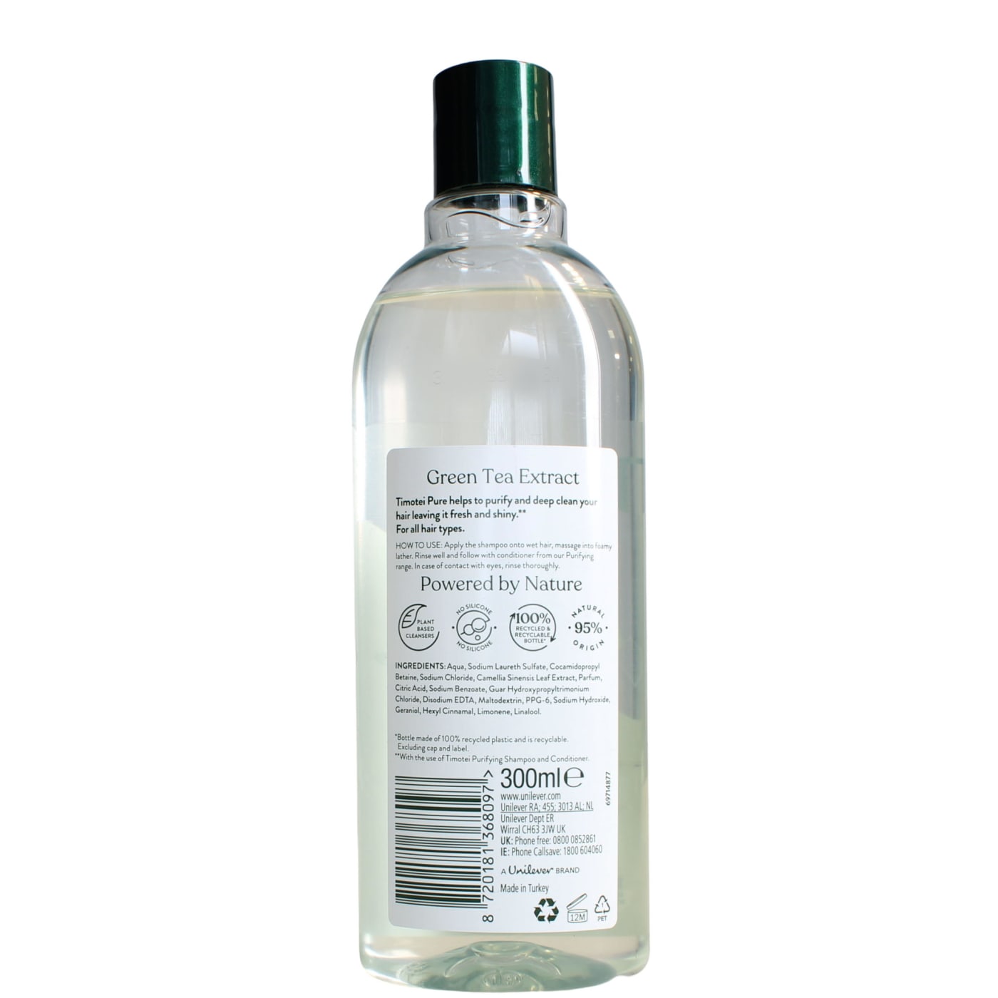 TIMOTEI 300ML SHAMPOO PURIFYING GREEN TEA EXTRACT