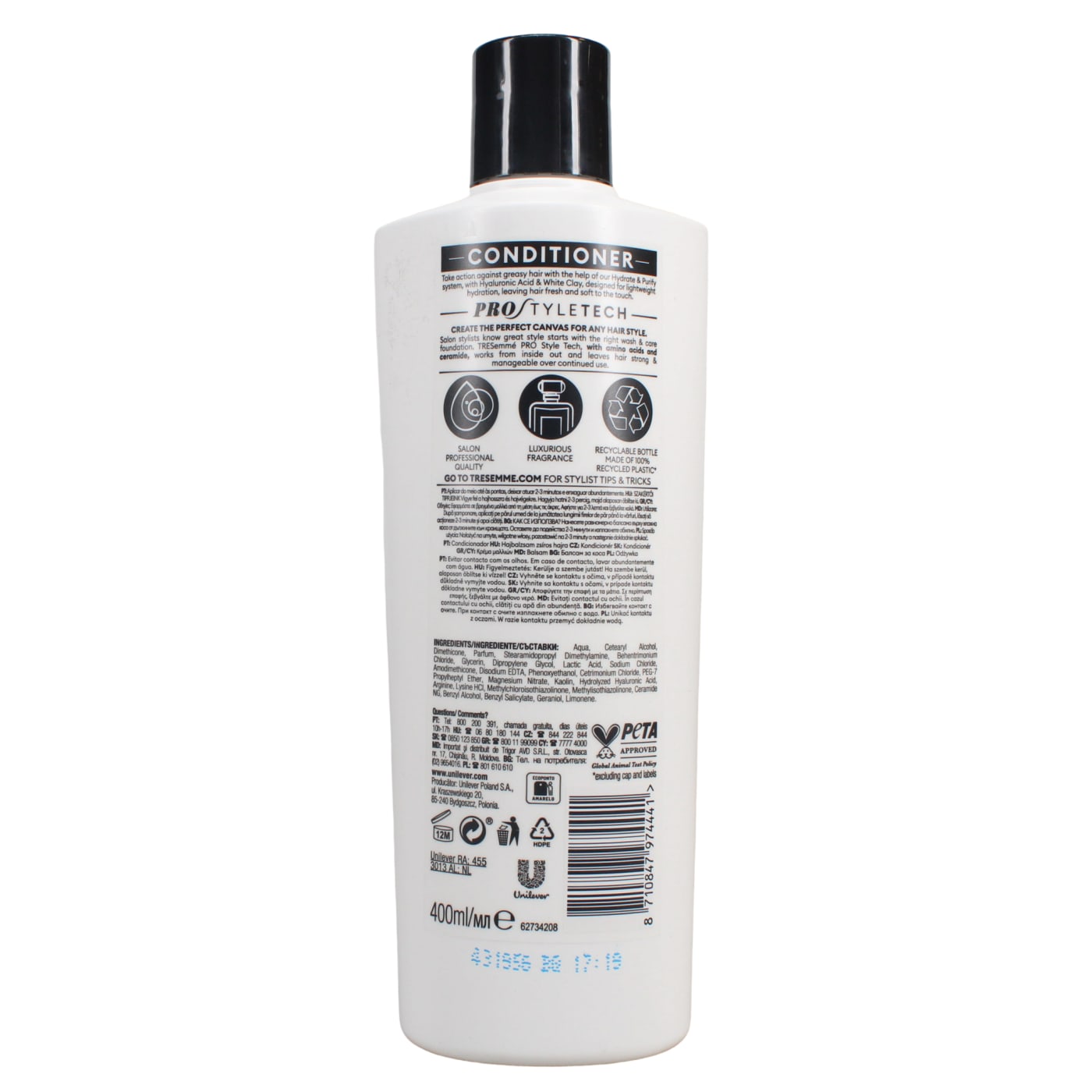 TRESEMME 400ML COND PURIFY & HYDRATE