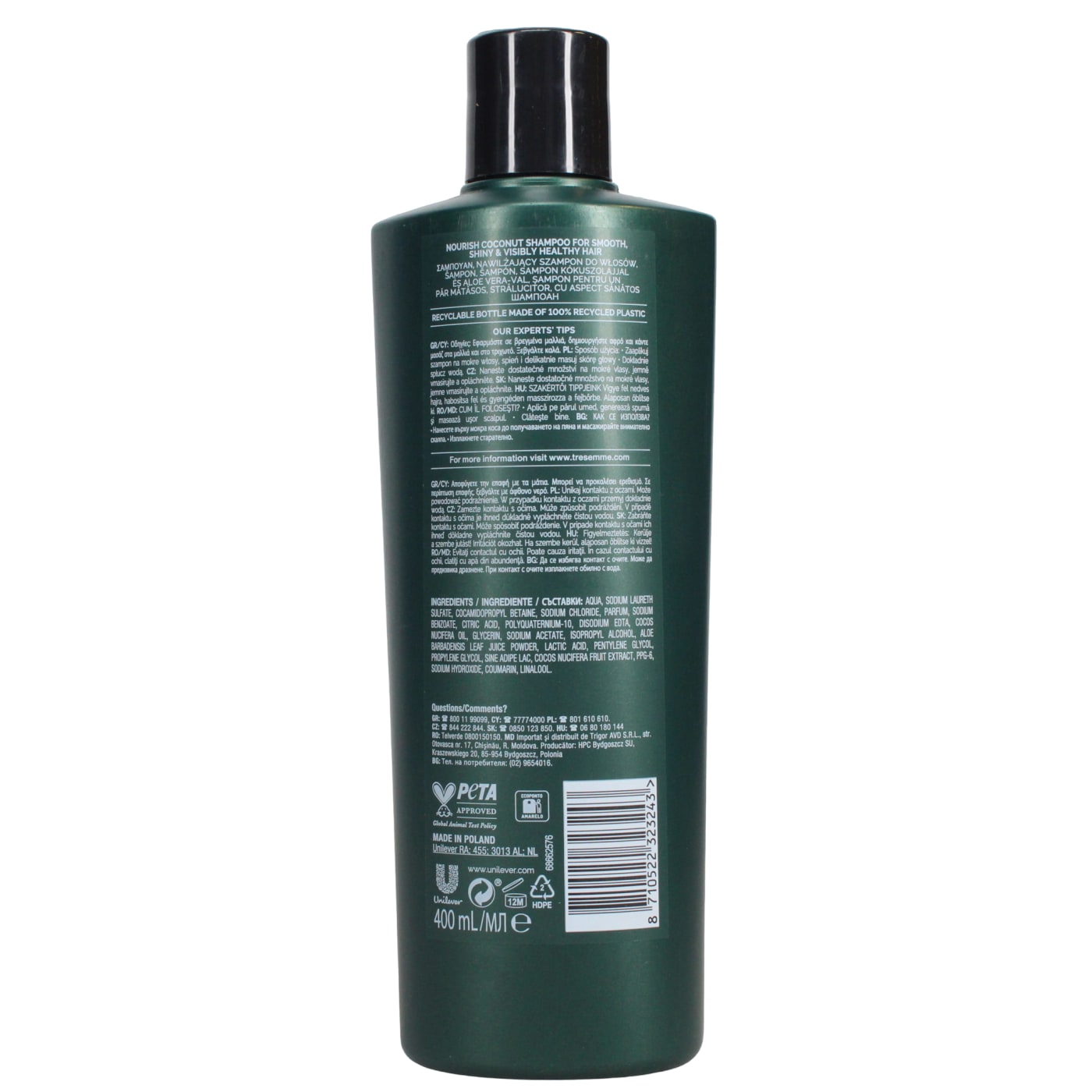 TRESEMME 400ML S/POO NOURISH COCONUT