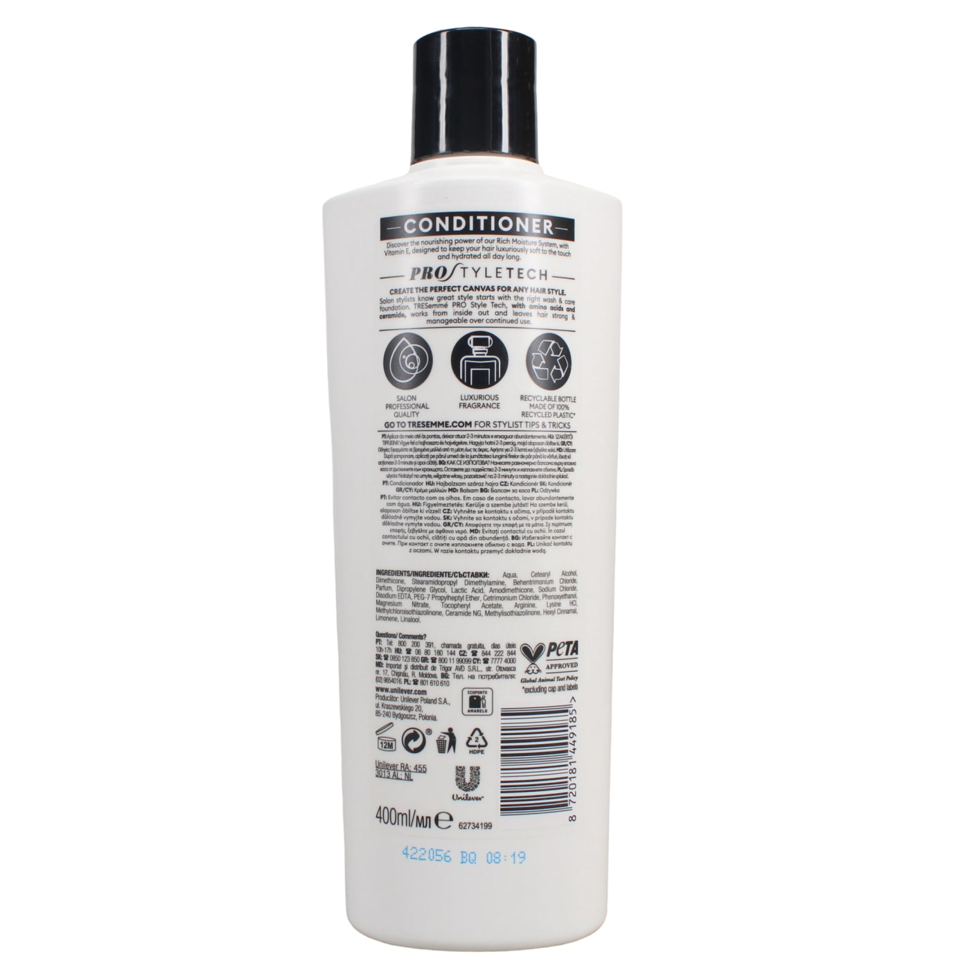Tresemme 400ml Conditioner Rich Moisture + Vitamin E