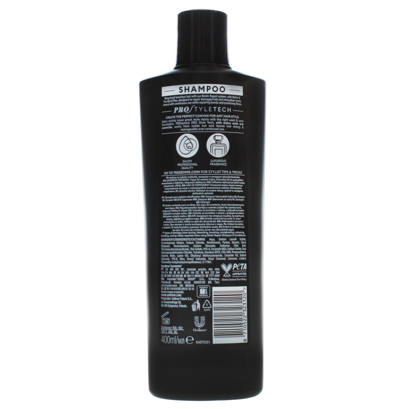 Tresemme 400ml Shampoo Biotin Repair