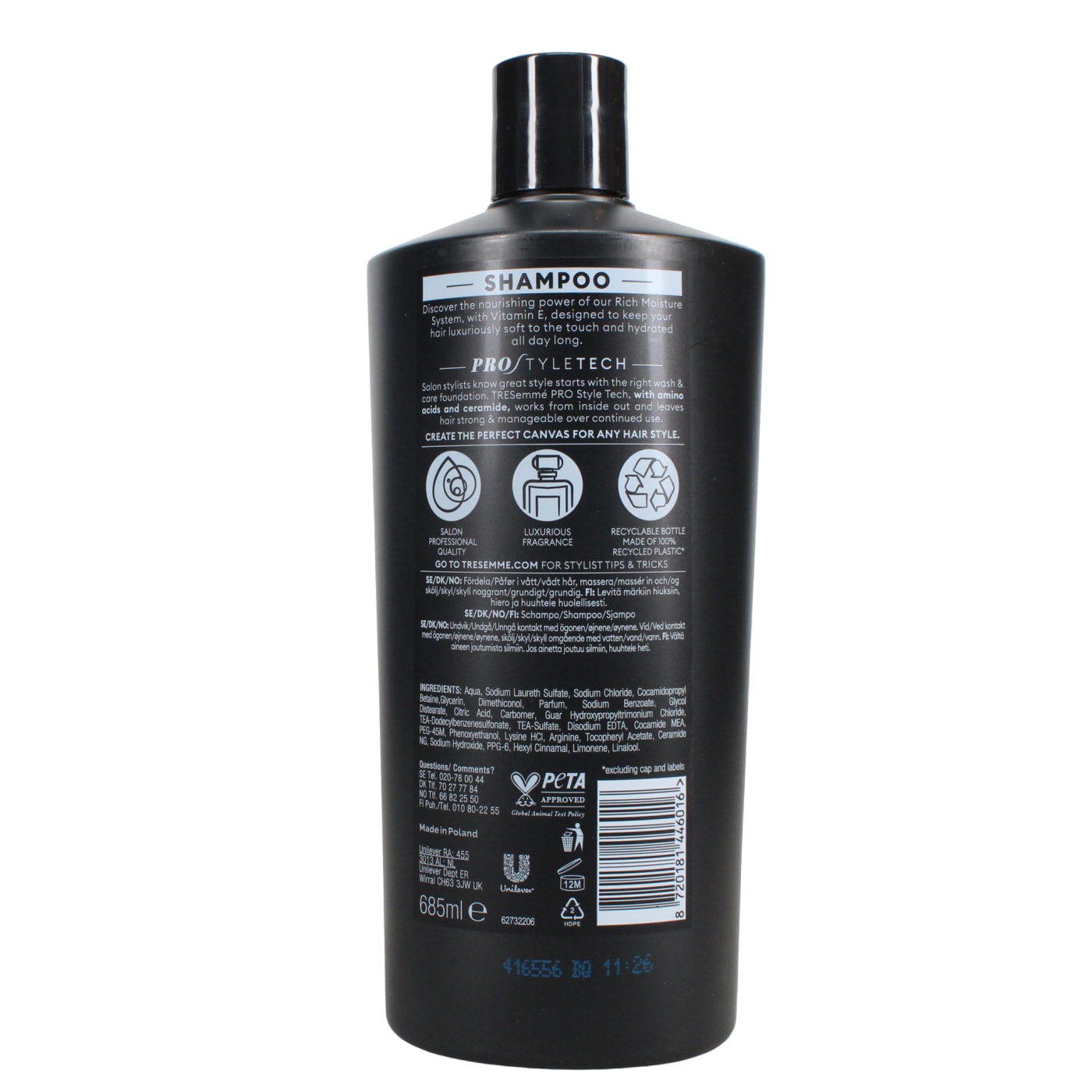 TRESEMME 685ML S/POO RICH MOISTURE