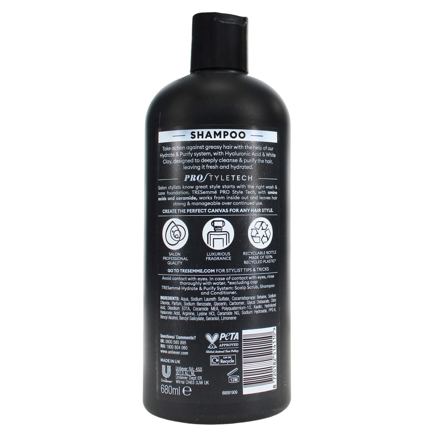 Tresemme 680ml Shampoo Hydrate & Purify
