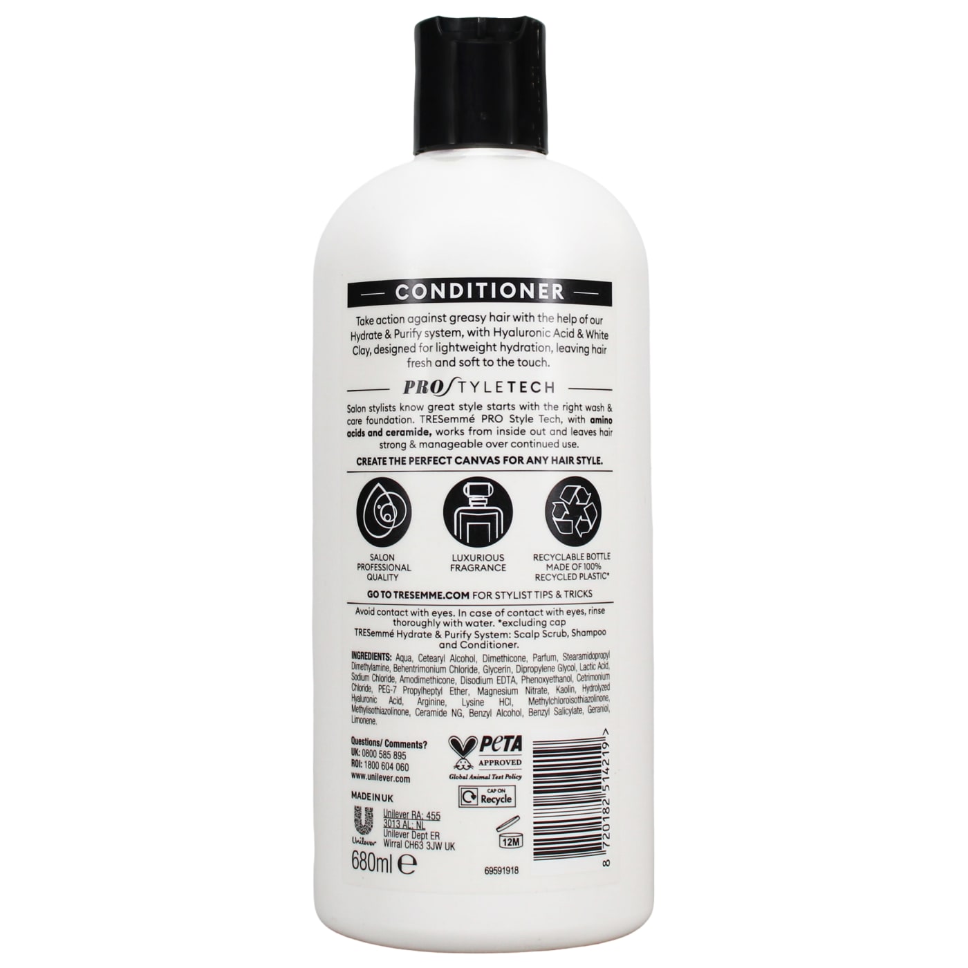 Tresemme 680ml Conditioner Hydrate & Purify