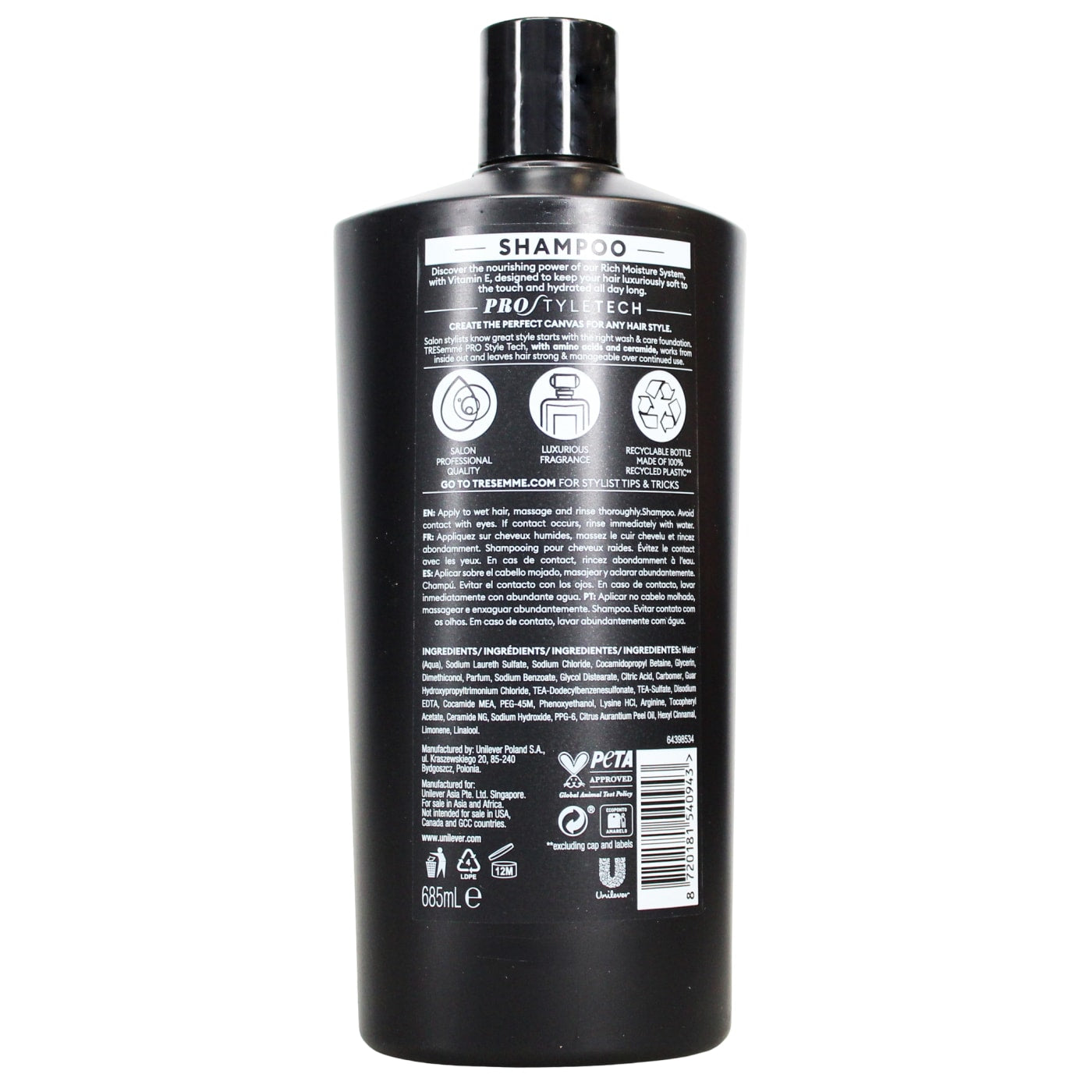 Tresemme 685ml Shampoo Rich Moisture + Vitamin E