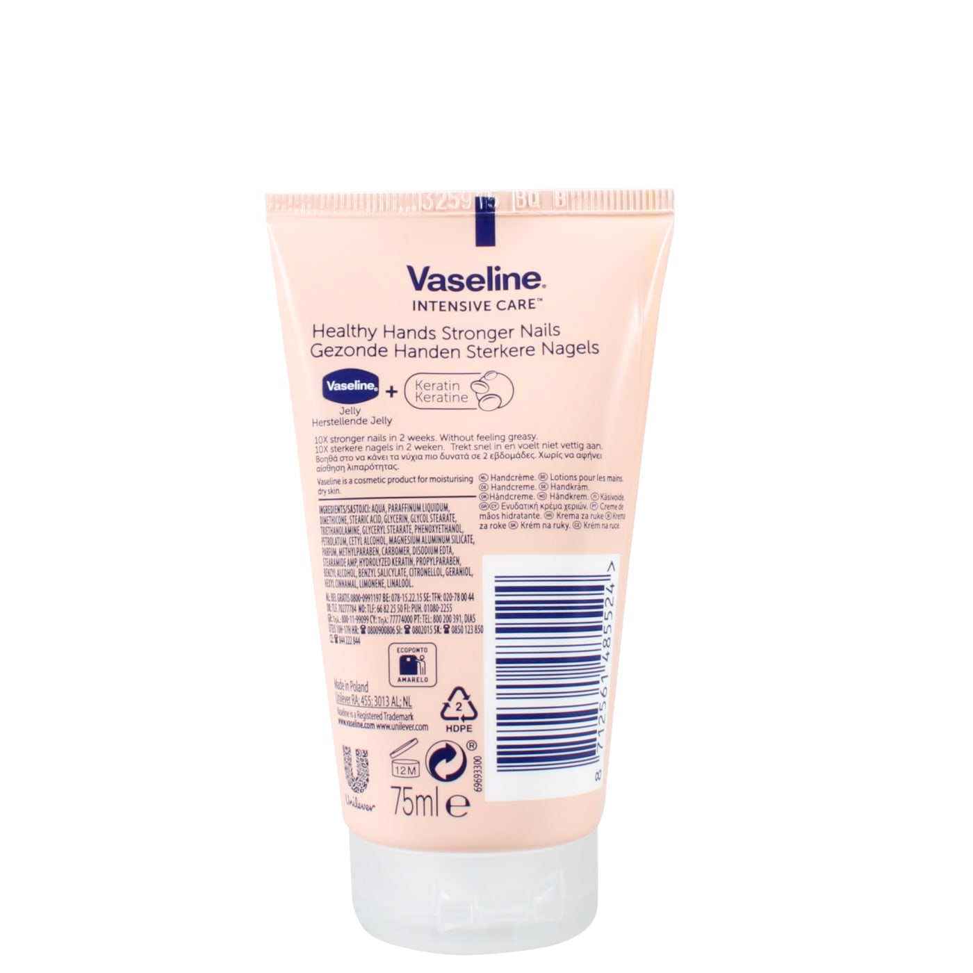 VASELINE 75ML H/CREAM HEALTHY HANDS