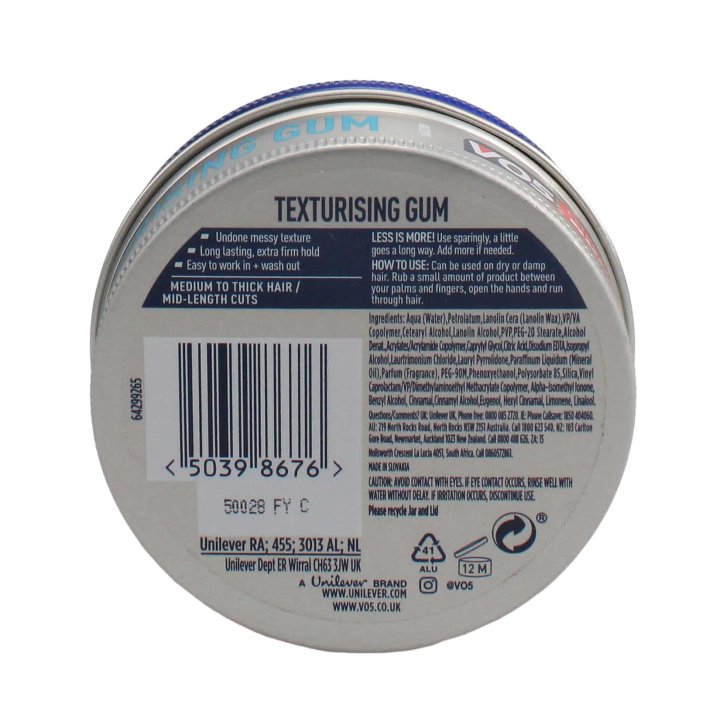 VO5 75ML GUM XTREME TEXTURISING