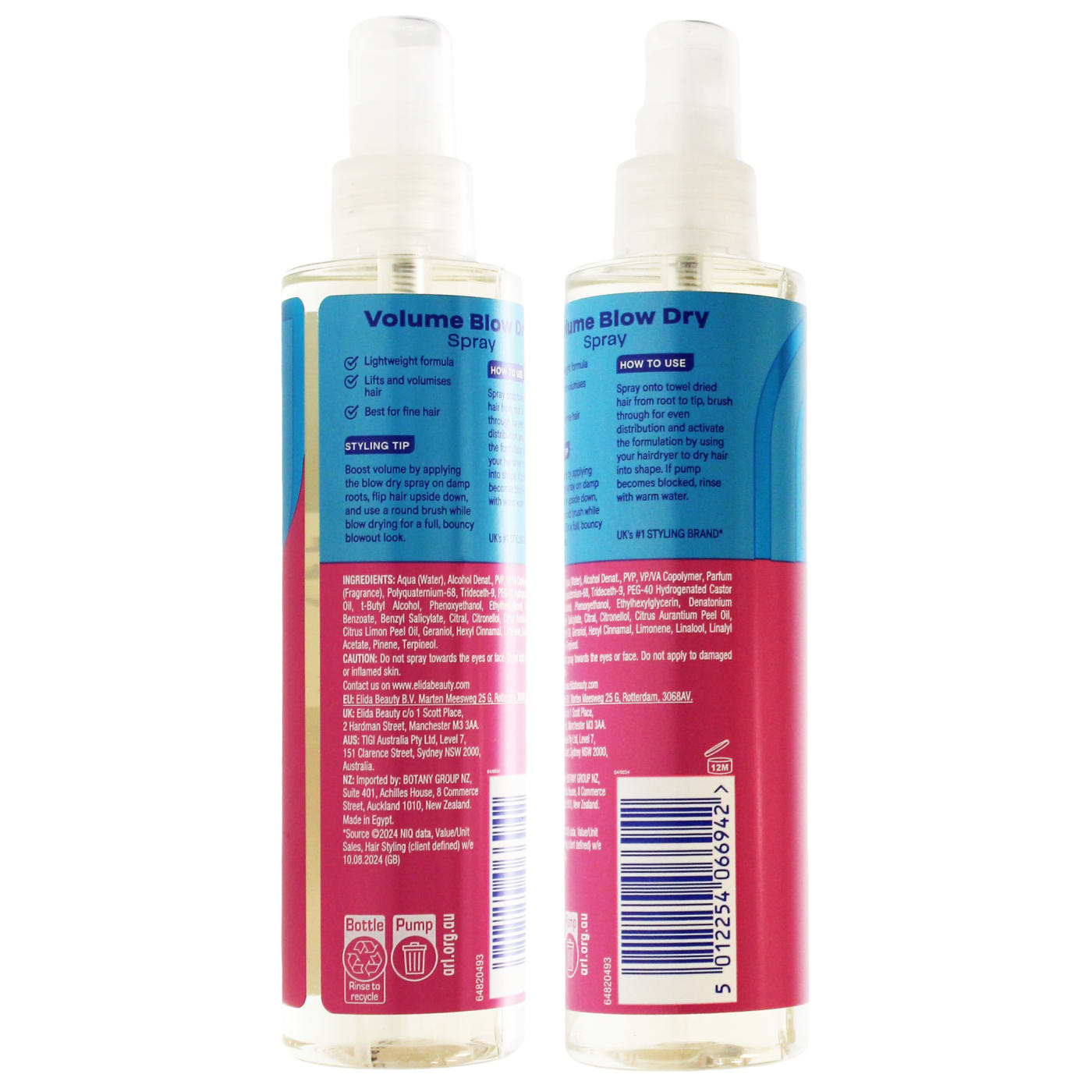 VO5 200ml Blow Dry Spray Volume (New Pack)