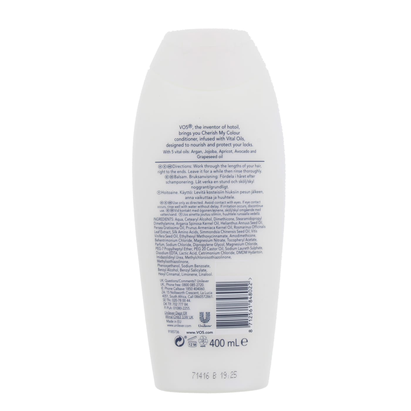 VO5 400ML COND CHERISH MY COLOUR