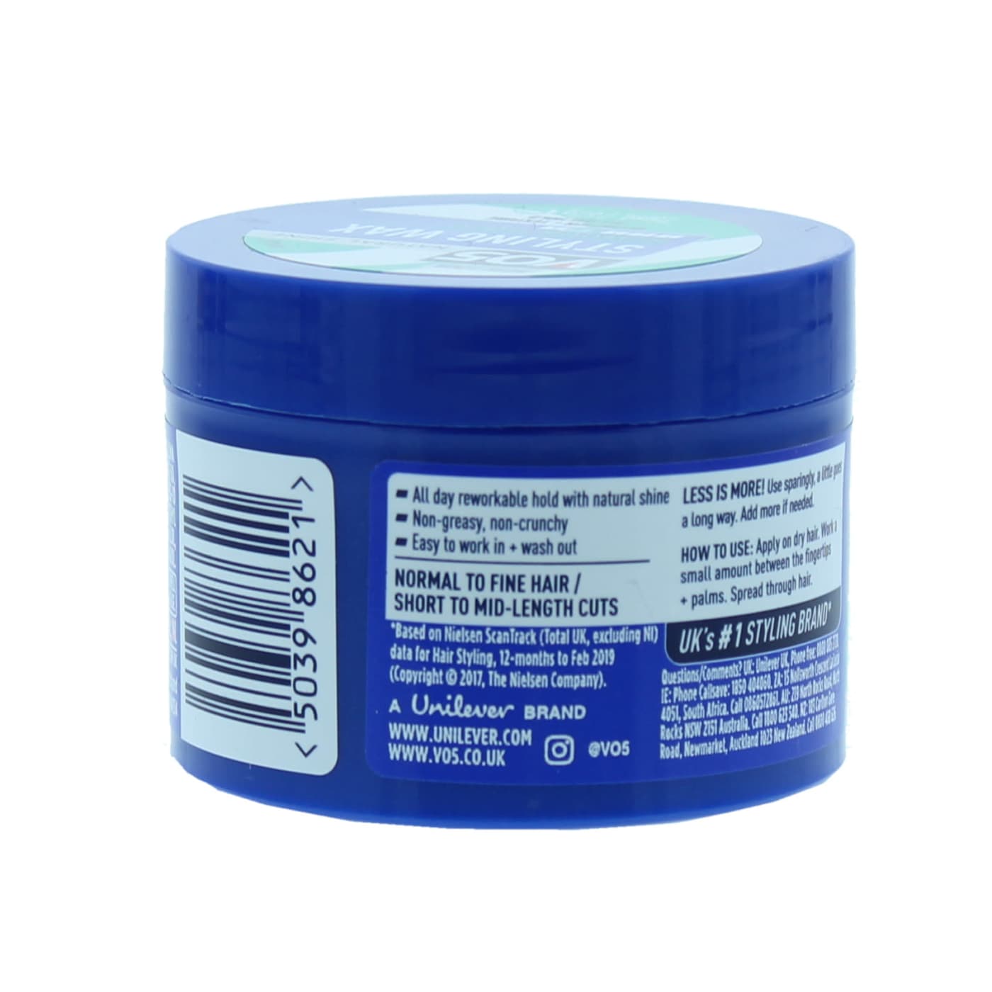 VO5 75ML STYLING WAX GROOMED (NEW PK)