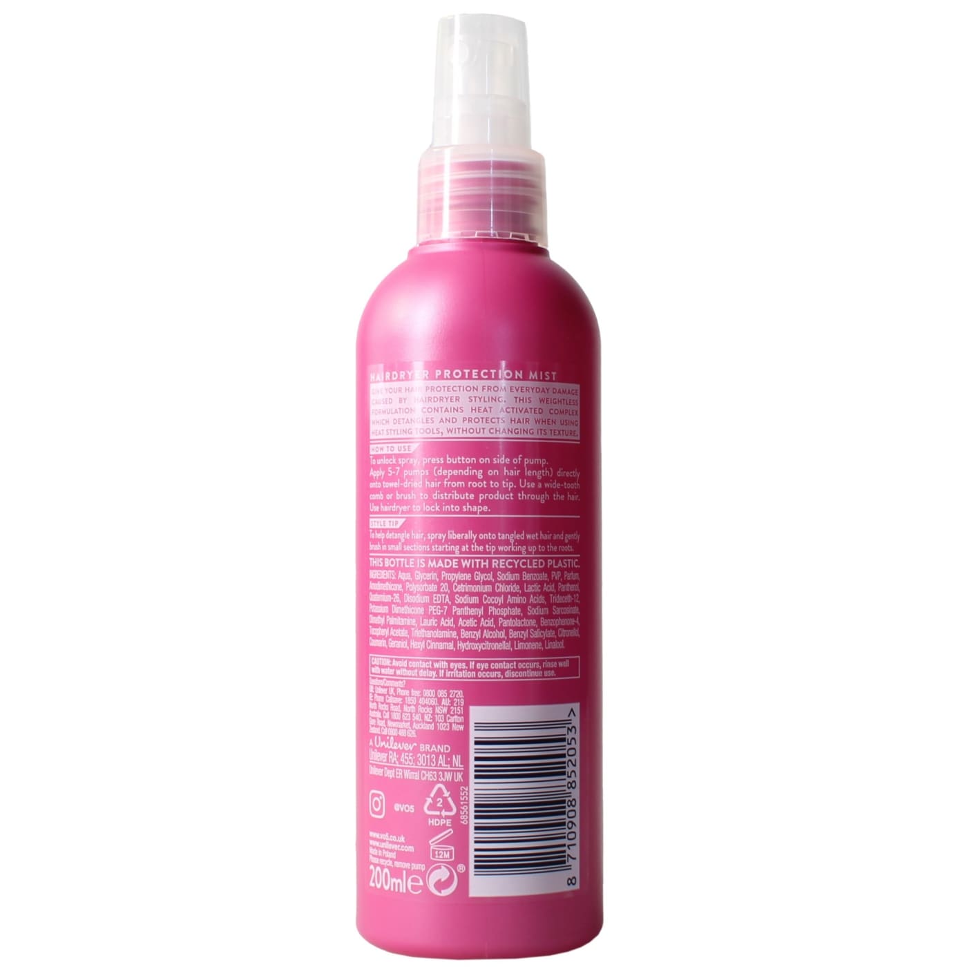 VO5 200ml Hair Dryer Protection Mist