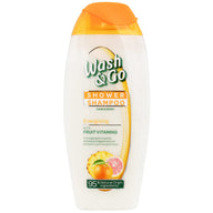 Wash & Go 250ml Shower & Shampoo Hair & Body Energizing With Fruit Vitamins
