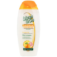 Wash & Go 250ml Shower & Shampoo Hair & Body Energizing With Fruit Vitamins