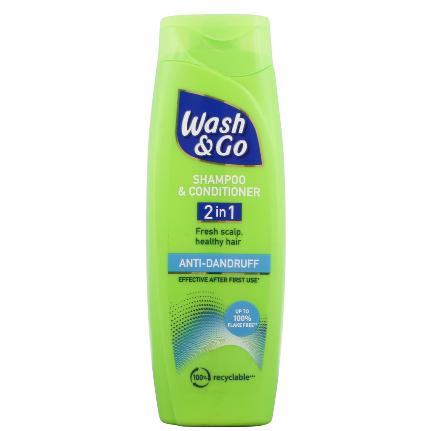 WASH&GO 400ML S/POO&COND 2IN1 ANTI DAND