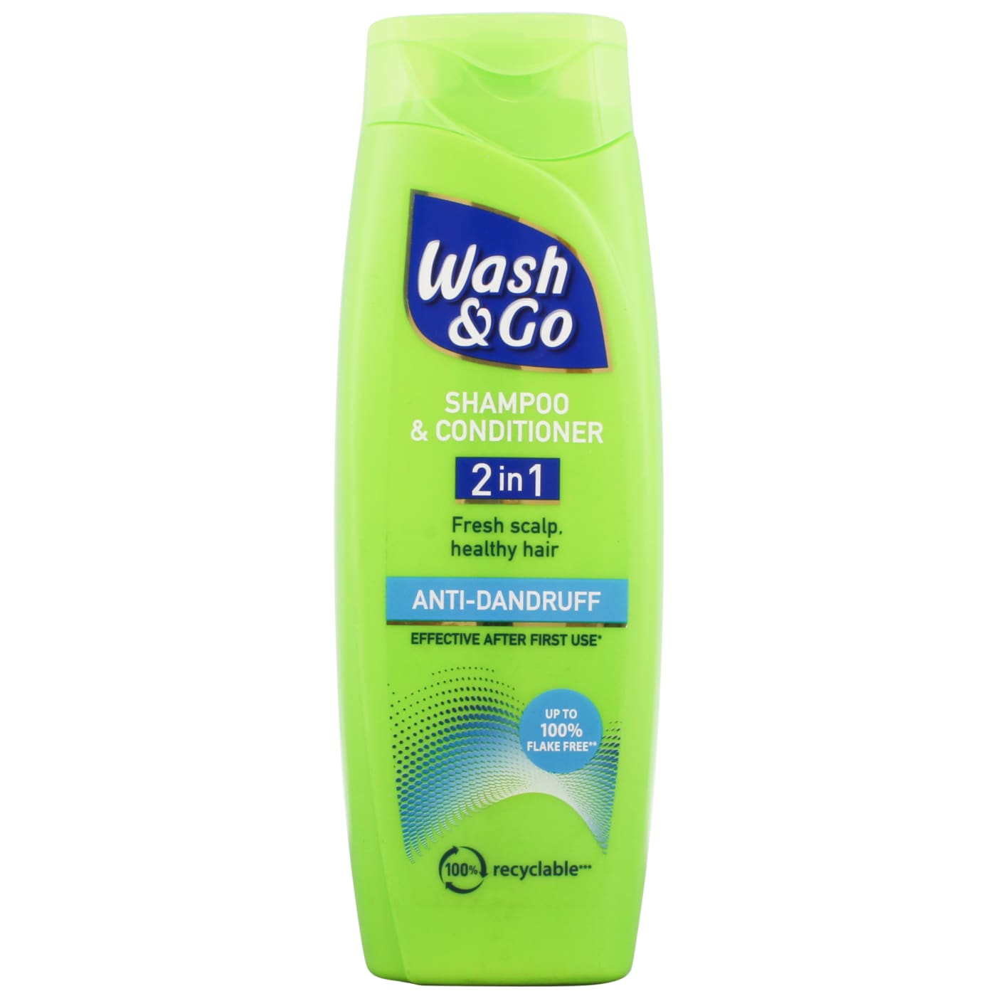 Wash & Go 400ml Shampoo & Conditioner 2 in 1 Anti Dandruff