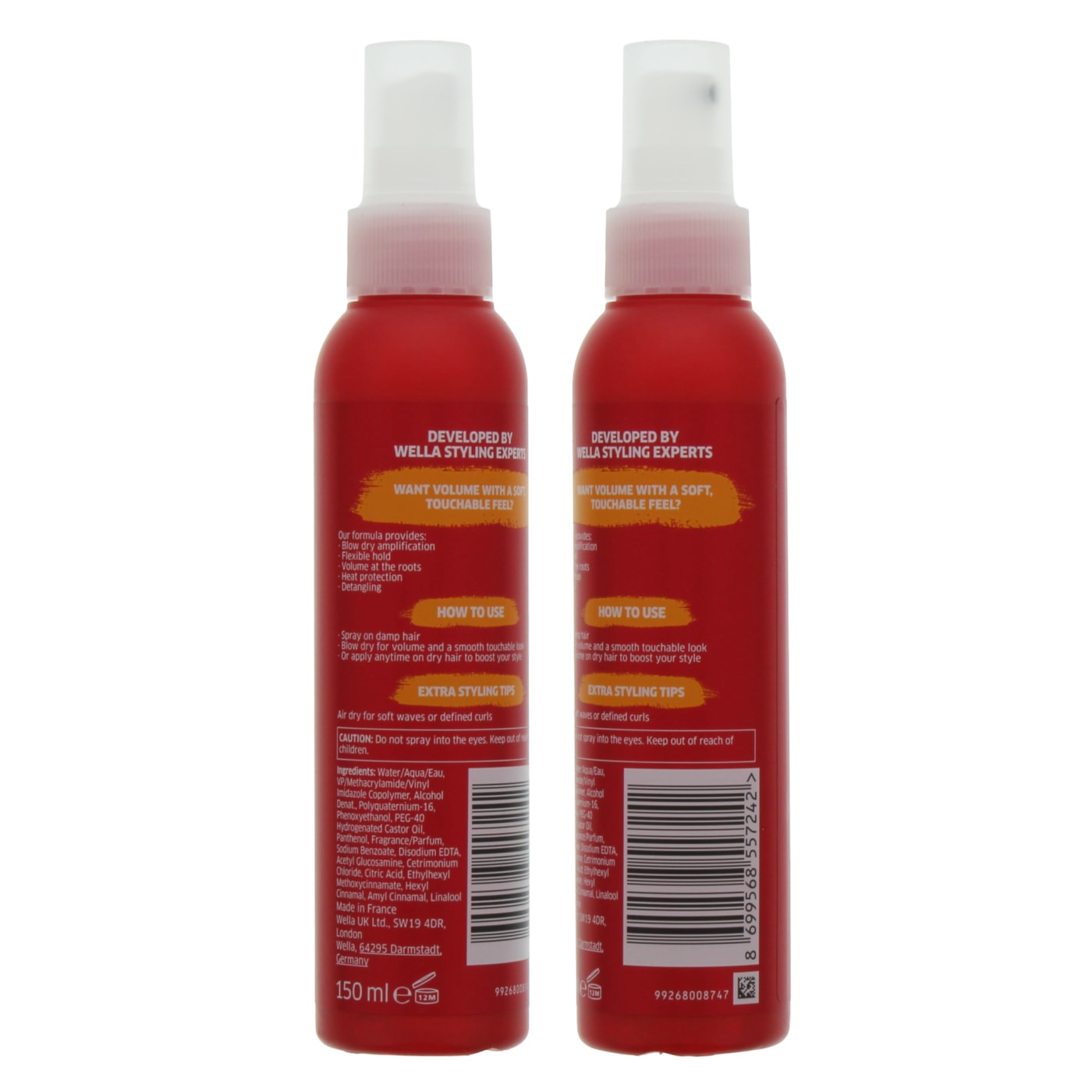 WELLA SHOCKWAVES 150ML HAIRSPRAY PERFECT BLOW DRY VOLUMIZER