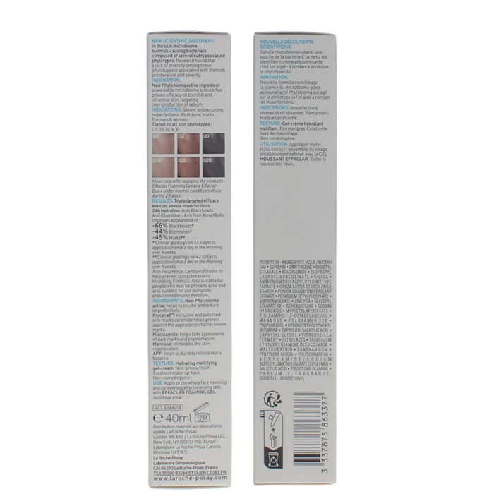 LA ROCHE POSAY 40ML ANTI-BLEMISH CORRECTIVE GEL MOISTURISER EFFACLAR DUO+M