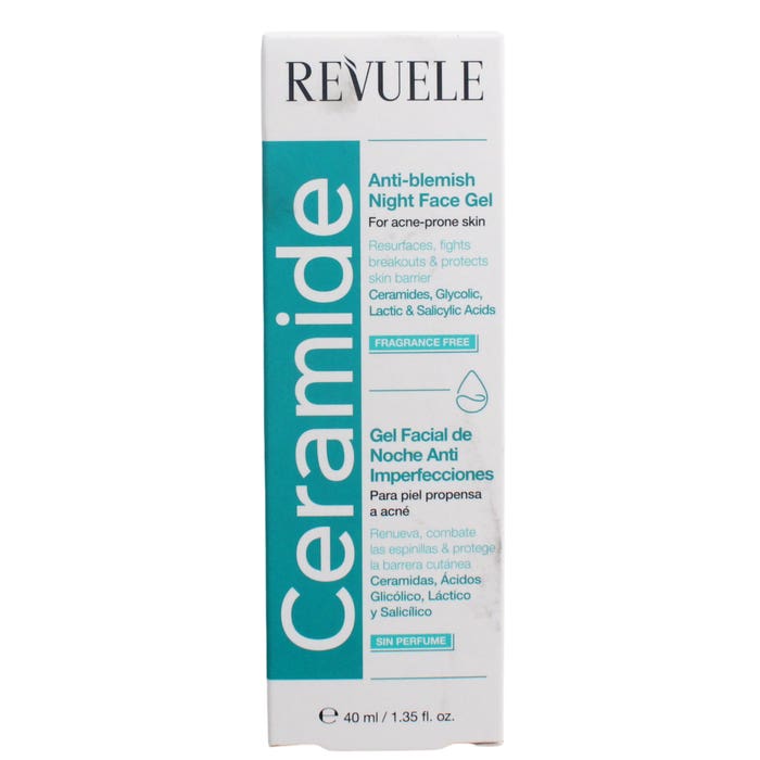 REVUELE 40ML CERAMIDE ANTI-BLEMISH NIGHT FACE GEL