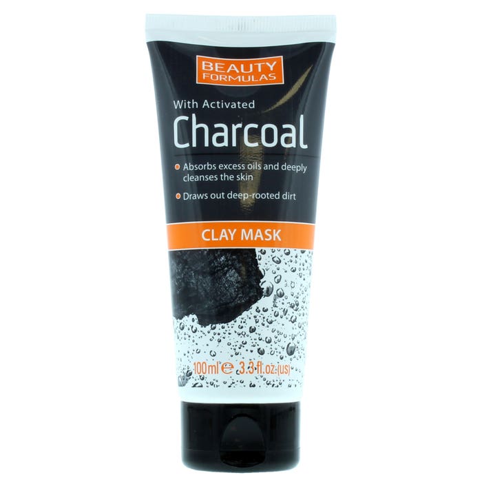 BEAUTY FORMULAS 100ML CLAY MASK CHARCOAL