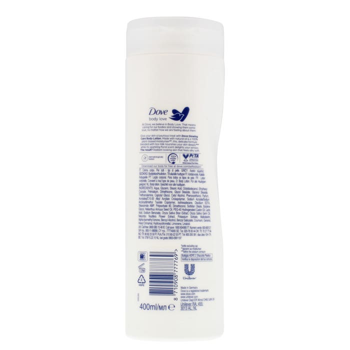 DOVE NOURISHING SECRETS 400ML BODY LOTION GLOWING CARE