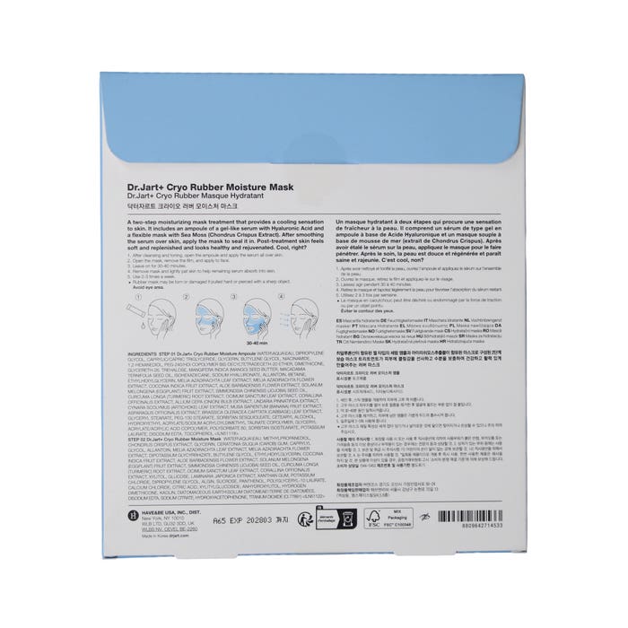 DR.JART+ CRYO RUBBER FACE MASK MOISTURE